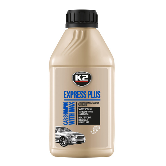 K2 Express Plus szampon samochodowy z woskiem carnauba 500ml
