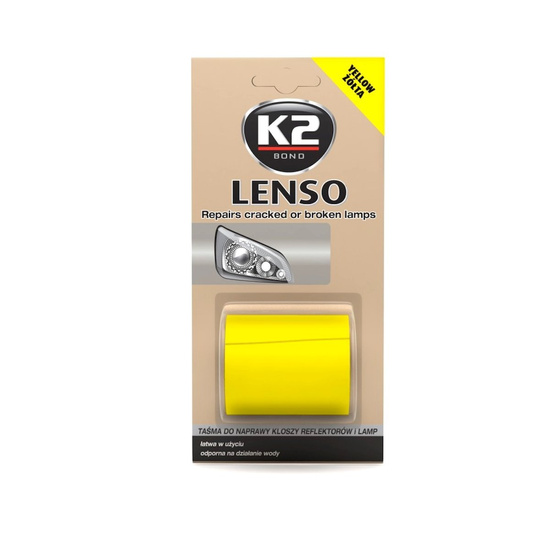 K2 Lenso taśma do naprawy uszkodzonych lamp - żółta